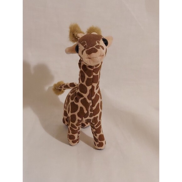 Folkmanis African Giraffe Mini Stuffed Animal Plush Finger Puppet Retired - Picture 2 of 11